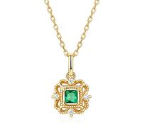 JZWCHQ 925 Collar de Collar de Plata esterlina para Mujeres Gemstone Gemstone Fine Joya Regalo de Boda