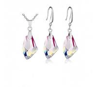 JZWCHQ 925 Juegos de joyería Collar geométrico Collar Collar Pendientes Accesorios de Boda