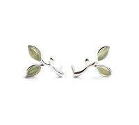 JZWCHQ 925 Pen de Gota de Mariposa de Cristal Azul esterlina Plateado, aretes de longo Larga de Plata, aretes Colgantes de Huggie Huggie para Mujeres