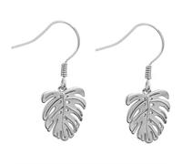 JZWCHQ 925 Pendientes de caída de Mariposa Doble de Plata esterlina, Pendientes de Mariposa Helada, aretes Colgantes de Huggie Huggie, Regalo de Joyas para Mujeres