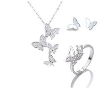 JZWCHQ Accesorios Boho Juegos de joyería de diamantes de diamantes 925 STERLING SIERTA LARGA CADENA DE CARDEROS DE MUDIFÍ