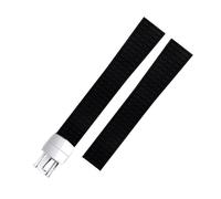 JZWCHQ Accesorios de banda de vigilancia de goma suave de 19 mm Fluorubber adecuado para correa para correa 5067a-001