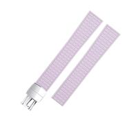 JZWCHQ Accesorios de banda de vigilancia de goma suave de 19 mm Fluorubber adecuado para correa para correa 5067a-001