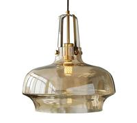 JZWCHQ Accesorios de iluminación de Montaje en Descarga, luz Colgante de Vidrio de Estilo Industrial, lámpara de lámpara Colgante de una Sola Cabeza Personalizada, chaner Decorativo de Restaurante de