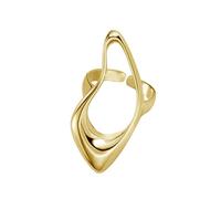 JZWCHQ Anillo de declaración de lágrima hueco para mujeres geométricas de oro chapado en chapas geométrica simple ajustable envoltura abierta nudillos anillos de dedo de dedo comodidad Minimalista