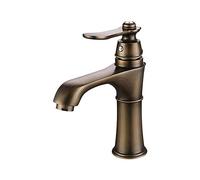 JZWCHQ Antiguo de la batidora de Agua fría y Caliente del Grifo de electroplation de bañera de bañera de bañera de la Correa de la Sola conexión del Aire Libre, Seis