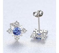 JZWCHQ Arquitiables de topacios de patrón Azul y Verde encantadores para Mujeres Pendientes de topacio Exquisito