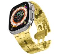 JZWCHQ Banda de acero inoxidable para ultra 2 bandas 49 mm 45 mm 44 mm 42 mm, correa de metal con cierre plegable para la serie 9 8 7 6 5 4 3 2 1 Ultra/Ultra 2 Hombres