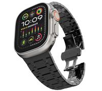 JZWCHQ Banda de acero inoxidable para ultra 2 bandas 49 mm 45 mm 44 mm 42 mm, correa de metal con cierre plegable para la serie 9 8 7 6 5 4 3 2 1 Ultra/Ultra 2 Hombres