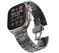 JZWCHQ Banda de acero inoxidable para ultra 2 bandas 49 mm 45 mm 44 mm 42 mm, correa de metal con cierre plegable para la serie 9 8 7 6 5 4 3 2 1 Ultra/Ultra 2 Hombres