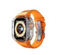 JZWCHQ Banda de caja del kit de modificación de 49 mm para correa de silicona de 49 mm Sport transparente para para la serie IWatch Ultra 8