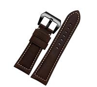 JZWCHQ Banda de reloj de cuero de cuero de 22 mm de 20 mm de 24 mm 26 mm para Panerai PAM111 441 Caja de muñe