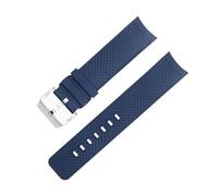 JZWCHQ Banda de reloj de liberación rápida de extremo curvado para la banda de goma de fluoro de la familia Strap 2 estilos
