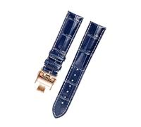JZWCHQ Banda de reloj de piel de becerro compatible con L3 Masters Collection Ratch Strap Belt Brazelet cuero de cuero 19 20 21 mm correa (hebilla plateada azul, 21 mm)