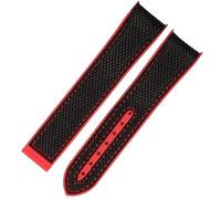 JZWCHQ Banda de reloj de silicona de nylon de goma de 20 mm de 20 mm para Omega GMT Planet Ocean Seamaster Diver 300 Curvado de reloj de color naranja