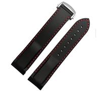 JZWCHQ Banda de reloj de silicona impermeable para la correa de Omega Comas Meidus Rudder Raver Correa 22 mm