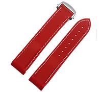 JZWCHQ Banda de reloj de silicona impermeable para la correa de Omega Comas Meidus Rudder Raver Correa 22 mm