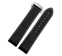 JZWCHQ Banda de reloj de silicona impermeable para la correa de Omega Comas Meidus Rudder Raver Correa 22 mm