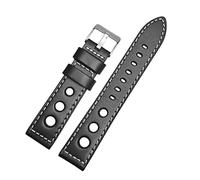 JZWCHQ Banda de reloj para todas las correas de vigilancia de cuero de cuero de cuero genuino Tamaño marrón de 20 mm 22 mm de 24 mm Pulsera de pulsera