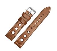 JZWCHQ Banda de reloj para todas las correas de vigilancia de cuero de cuero de cuero genuino Tamaño marrón de 20 mm 22 mm de 24 mm Pulsera de pulsera