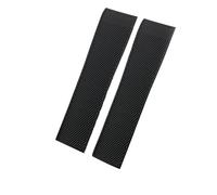 JZWCHQ Banda de vigilancia de goma de extremo curvado de 19 mm de 20 mm 21 mm para conquista Hydroconquest L3 Black Green Silicone Watch Strap