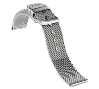 JZWCHQ Banda de Watchne de acero inoxidable 20/22/24 mm Strap Pin de reemplazo de reemplazo de muñeca Madre Mesh Reloz Correa
