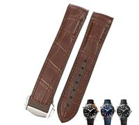 JZWCHQ Bandas de Reloj de Cuero de Vaca de 20 mm para Omega Seamaster 300 Speedmaster de Ville Reloj Correa para Hombres Punda de Brazalete para Hombre Mujer