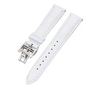 JZWCHQ Bandas de reloj de cuero de vaca de doble cara de 19 mm 20 mm 22 mm para la correa de reloj Vacheron VC Constantin para hombres y mujeres Pulseras de cuero de vaca