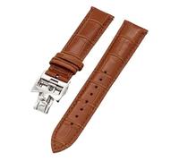 JZWCHQ Bandas de reloj de cuero de vaca de doble cara de 19 mm 20 mm 22 mm para la correa de reloj Vacheron VC Constantin para hombres y mujeres Pulseras de cuero de vaca