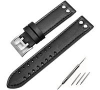 JZWCHQ Bandas de relojes de cuero genuinas de 20/22 mm para caqui de campo H760250 H77616533 Botón de vigilancia de la banda de reloj