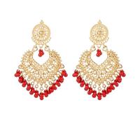 JZWCHQ Boho Ball DE TASEL Declaración Colgantes para Mujeres Girls Vintage Flower Heart Chandelier Drop Drop Rangling Pendiendo Regalos de Joyas de Bollywood para Jhumka Festival Holiday Christmas
