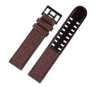 JZWCHQ Botthip de cuero lienzo compatible con caqui de color caqui reloj H760250 H68201993 H7060596 Nylon Watchband Men Sport Sport 20 mm 22 mm (negro-negro, 22 mm)