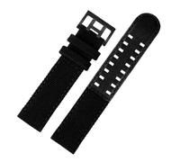 JZWCHQ Botthip de cuero lienzo compatible con caqui de color caqui reloj H760250 H68201993 H7060596 Nylon Watchband Men Sport Sport 20 mm 22 mm (negro-negro, 22 mm)