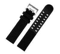 JZWCHQ Botthip de cuero lienzo compatible con caqui de color caqui reloj H760250 H68201993 H7060596 Nylon Watchband Men Sport Sport 20 mm 22 mm (negro-negro, 22 mm)