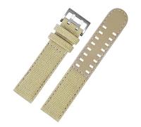 JZWCHQ Botthip de cuero lienzo compatible con caqui de color caqui reloj H760250 H68201993 H7060596 Nylon Watchband Men Sport Sport 20 mm 22 mm (negro-negro, 22 mm)