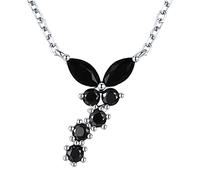 JZWCHQ Butterfly 925 Sterling Silver Joya Fina Joya Flor Collares y Colgantes para Mujeres