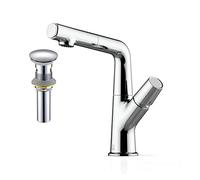 JZWCHQ Cabastilla fría fría del grifo cascada de tocador de tocador de tocador de tocador de palanca de una sola palanca de oro latón de lava de lavabo en cuenca fría y caliente (verde claro)