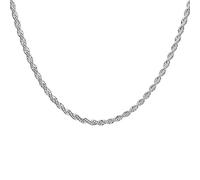 JZWCHQ Cabina de 16-24 Pulgadas para Collares de Colgantes de 4 mm Collar de Cadena de Cuerda retorcida