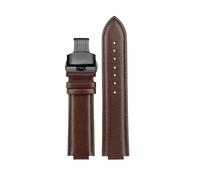JZWCHQ Caca Cowhide Leather Watch Strap Compatible con edificio EFB-680D-2A ECB-10D CORREA DE CUERO DE CUERO MENTRA MENTRANTE Pulsera de interfaz convexa de 14 mm (Black Black B)