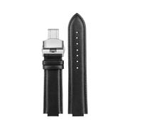 JZWCHQ Caca Cowhide Leather Watch Strap Compatible con edificio EFB-680D-2A ECB-10D CORREA DE CUERO DE CUERO MENTRA MENTRANTE Pulsera de interfaz convexa de 14 mm (Black Black B)