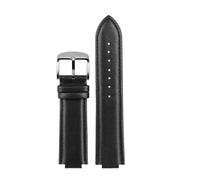 JZWCHQ Caca Cowhide Leather Watch Strap Compatible con edificio EFB-680D-2A ECB-10D CORREA DE CUERO DE CUERO MENTRA MENTRANTE Pulsera de interfaz convexa de 14 mm (Black Black B)