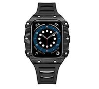 JZWCHQ Caja+estuche de fibra de carbono para 41 mm 45 mm 44 mm Kit de modificación de 44 mm Banda de banda Pulseras de negocios para iWatch 8 7 SE 6 5 4
