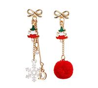 JZWCHQ Carta de peluquería D Pendientes Colgantes de Copos de Nieve Pendientes de Copas de Nieve de Copas de Nieve Mujeres Pendientes de Alta Gama