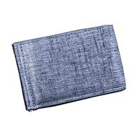 JZWCHQ Cartera de cuero plegable para hombre de moda, para tarjetas de crédito, billetera y dinero en efectivo, Gray