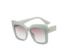 JZWCHQ Cat'S Eye Big Frame Big Fashion Fashion Street Gafas de Sol Decorativas de Sol y Mujeres Vacaciones al Aire Libre (Color: B, Tamaño: 1)