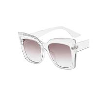 JZWCHQ Cat'S Eye Big Frame Big Fashion Fashion Street Gafas de Sol Decorativas de Sol y Mujeres Vacaciones al Aire Libre (Color: B, Tamaño: 1)