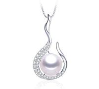 JZWCHQ Collar Colgante de Perlas Mujeres Dama Regalo de Agua Dulce Natural Moda Fina