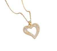 JZWCHQ Collar con colgante de cadena para hombre y mujer, collar de corazón para mujer
