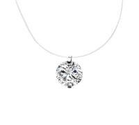 JZWCHQ Collar de Gargantilla Colgante de circón Partido de Pesca Transparente Joyería de Boda para Mujeres