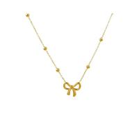 JZWCHQ Collar de Gargantilla de la Proa Pulsera de Arco de 14k Collar de garker de Cinta de Oro Regalos de joyería de Moda para Mujeres